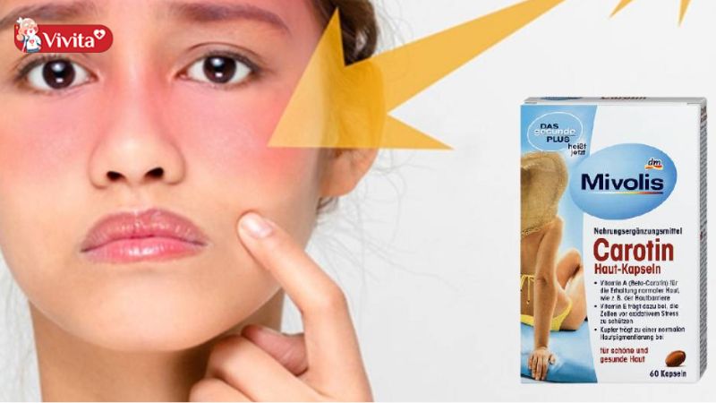 Hỗ trợ chăm sóc da, tóc, móng cùng viên uống chống nắng Carotin