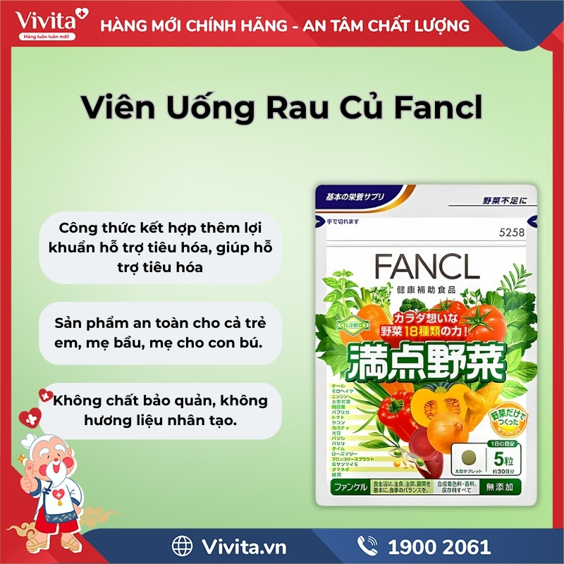 Viên Uống Rau Củ Fancl có tốt không?