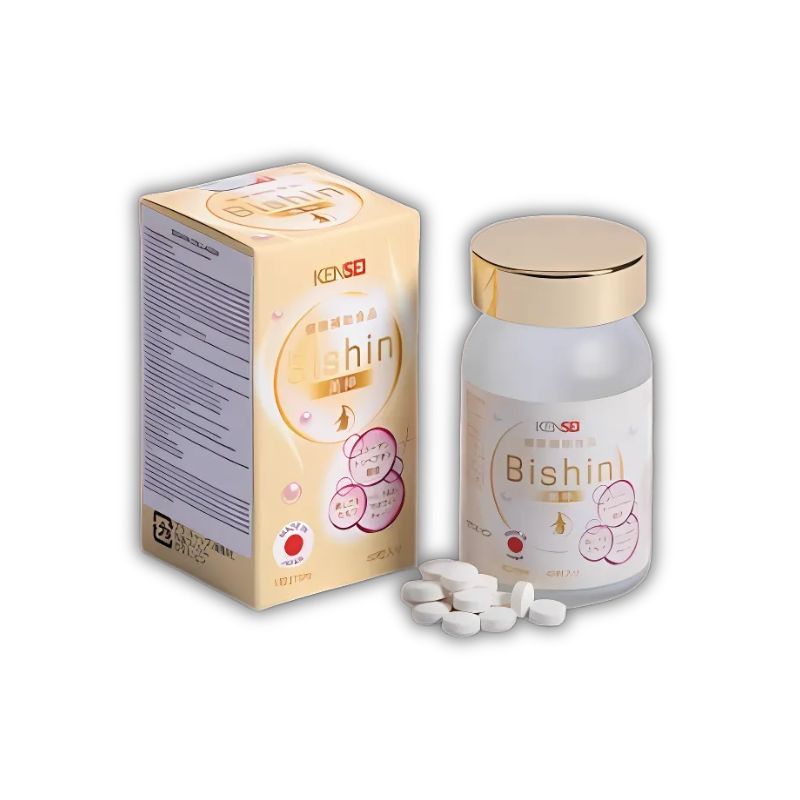 Bishin Viên Uống Hỗ Trợ Chống Tia UV, Chống Lão Hóa, Làm Mờ Vết Thâm Duy Trì Độ Đàn Hồi Cho Da (Hộp 60 viên)