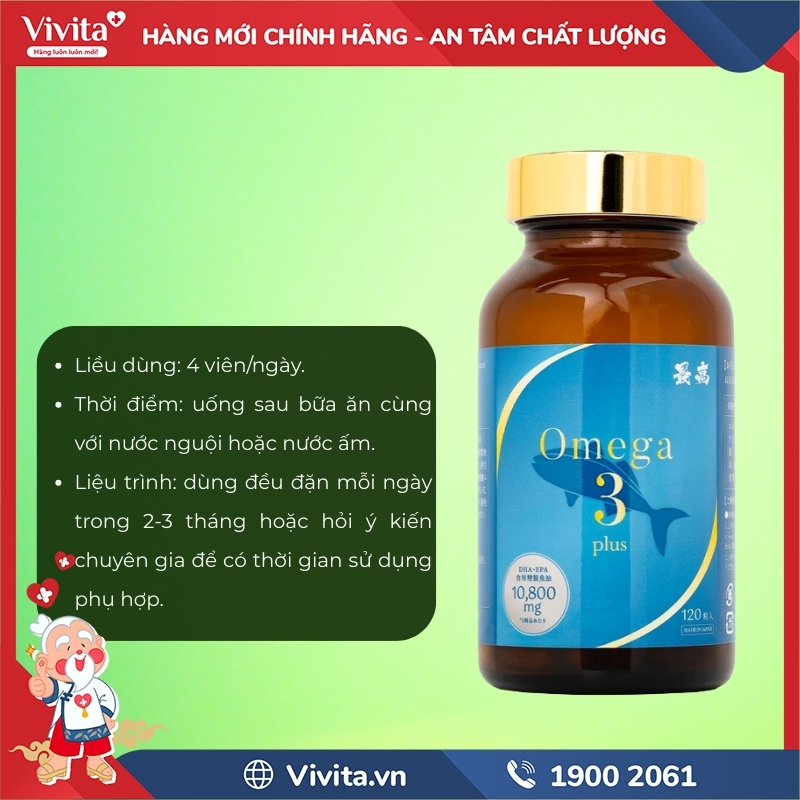 cách dùng Omega 3 Plus Kenko