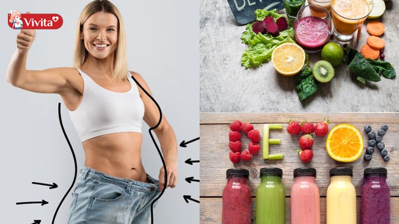 Việc uống detox có tác dụng hỗ trợ giảm mỡ bụng