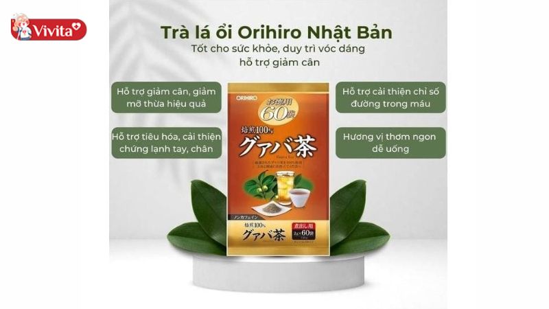 Hỗ trợ giảm cân hiệu quả với trà ổi giảm cân Orihiro