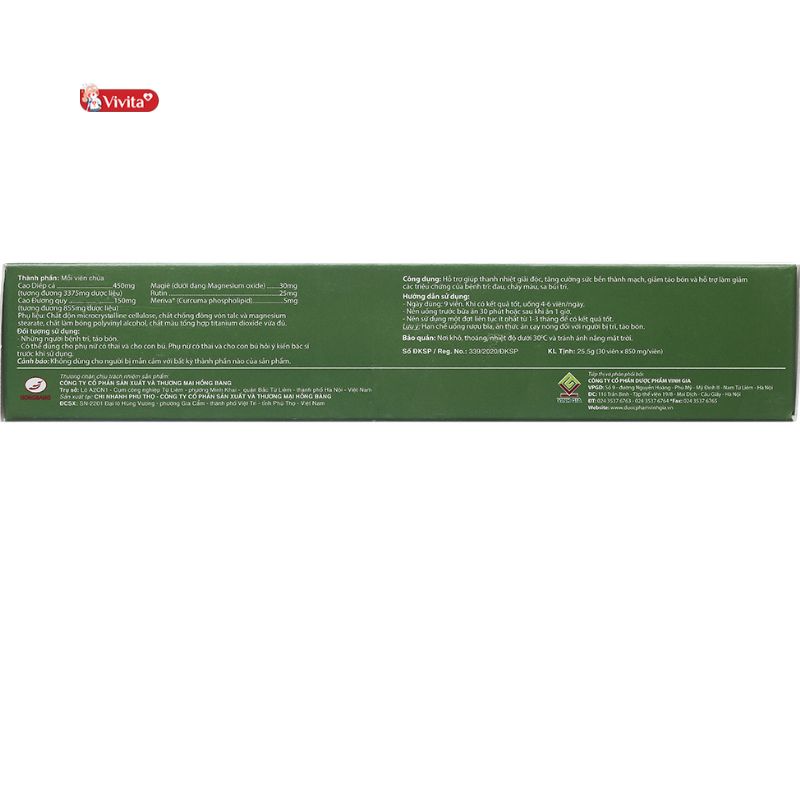 đọc kỹ các thông tin về An Trĩ Vương trên bao bì