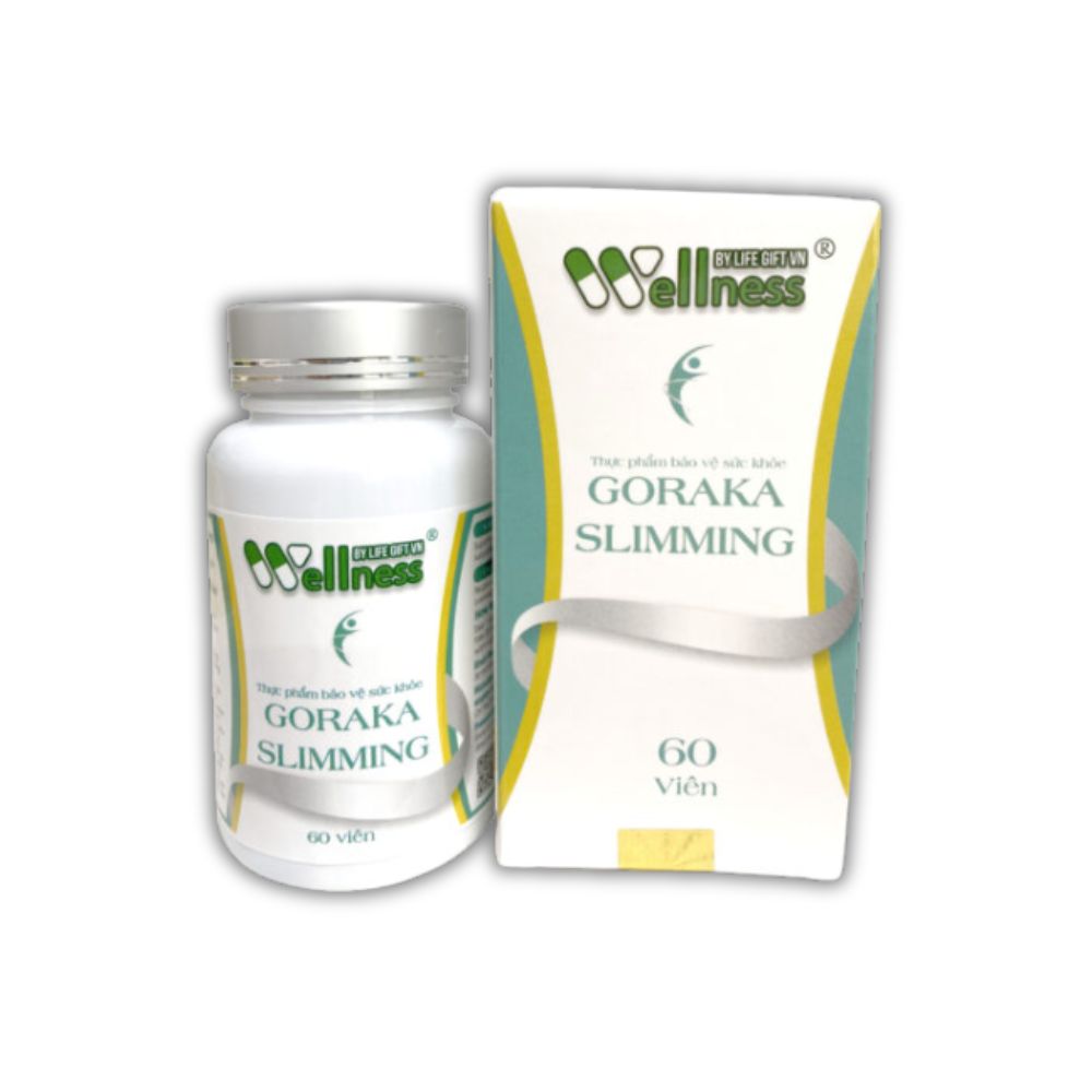 Goraka Slimming Viên Uống Hỗ Trợ Tăng Cường Chuyển Hóa Chất Béo, Hỗ Trợ Giảm Béo (Hộp 60 viên)