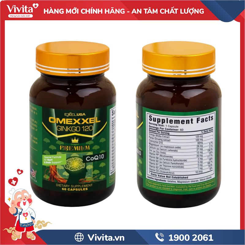 Omexxel Ginkgo 120 Premium chính hãng
