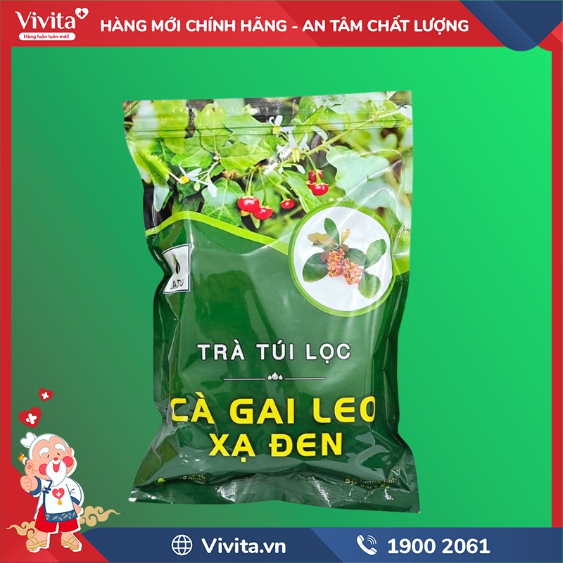 Sản phẩm Trà Cà Gai Leo Xạ Đen Sadu