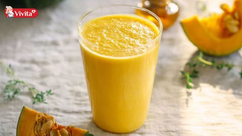 sữa bí đỏ tăng cân