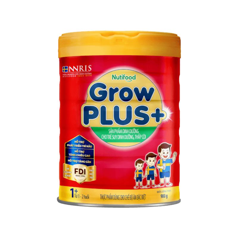 Sữa GrowPLUS+ Đỏ Hỗ Trợ Tăng Cân Và Tăng Chiều Cao Cho Trẻ (Hộp 900gram)