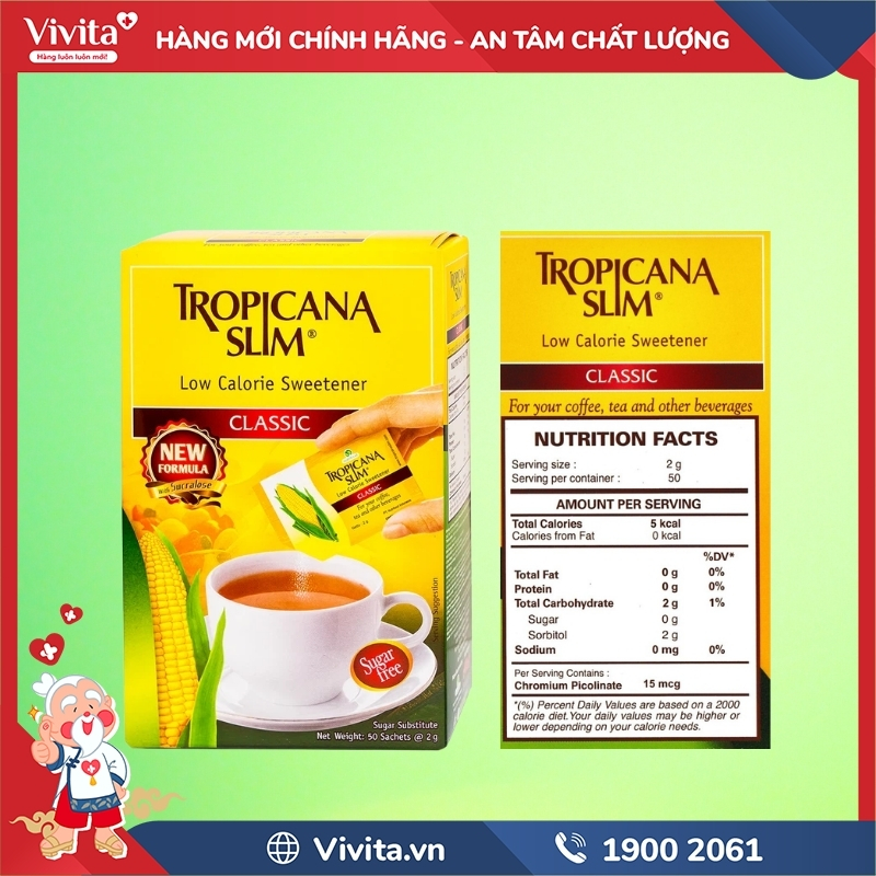 thành phần Tropicana Slim Classic