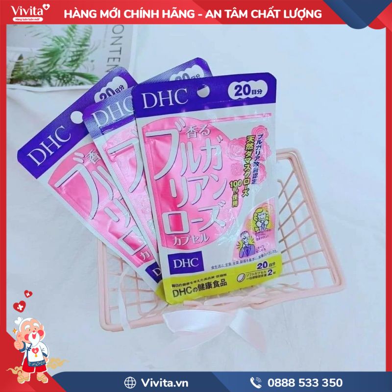 Thành phần của Viên Uống Tinh Chất Hoa Hồng DHC