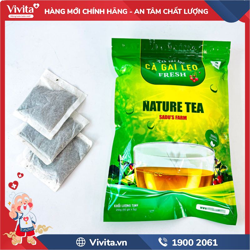 Trà Cà Gai Leo Táo Mèo Sadu chính hãng