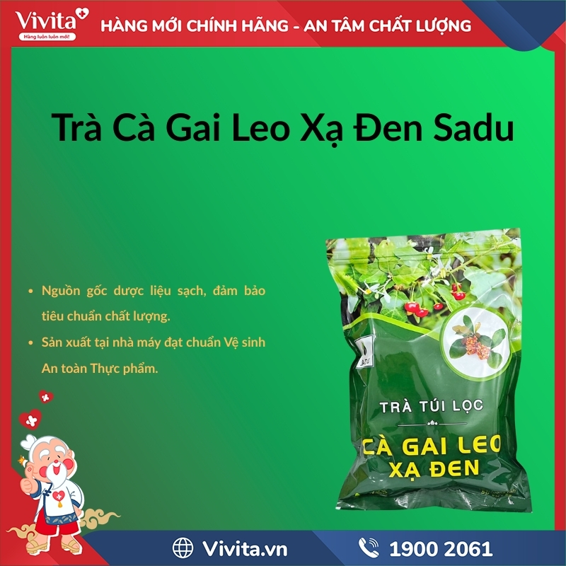 Trà Cà Gai Leo Xạ Đen Sadu có tốt không?