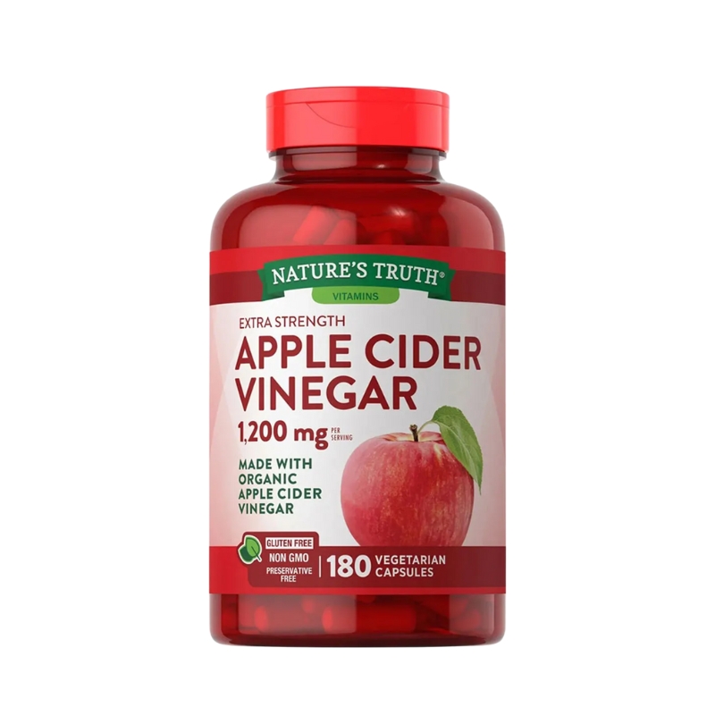 Apple Cider Vinegar Mỹ Hỗ Trợ Kiểm Soát Cân Nặng, Hạn Chế Mỡ Thừa (Hộp 180 viên)