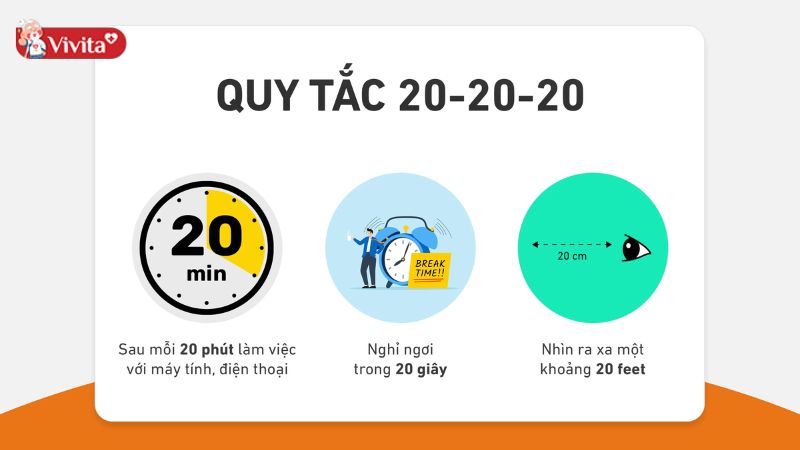 Áp dụng quy tắc 20-20-20