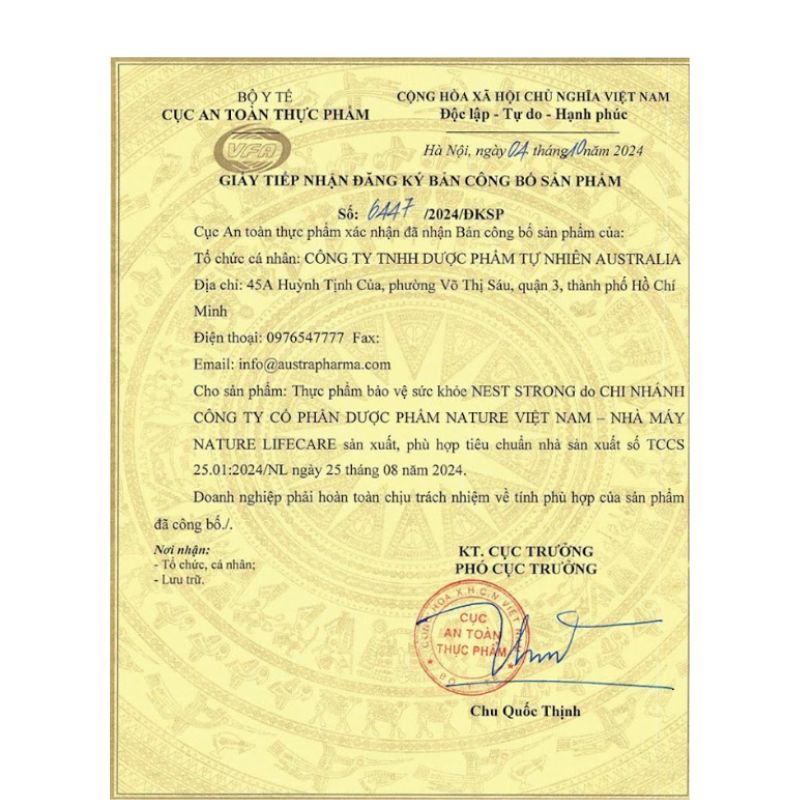 Viên Uống Yến Sào Nest Strong Hỗ Trợ Tăng Cường Sức Khỏe Và Sinh Lý Nam Giới (Hộp 90 viên)