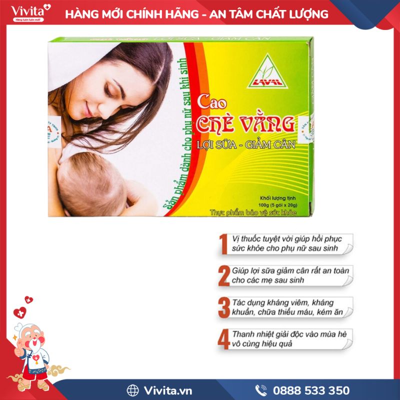 Công dụng của Cao Chè Vằng Lava