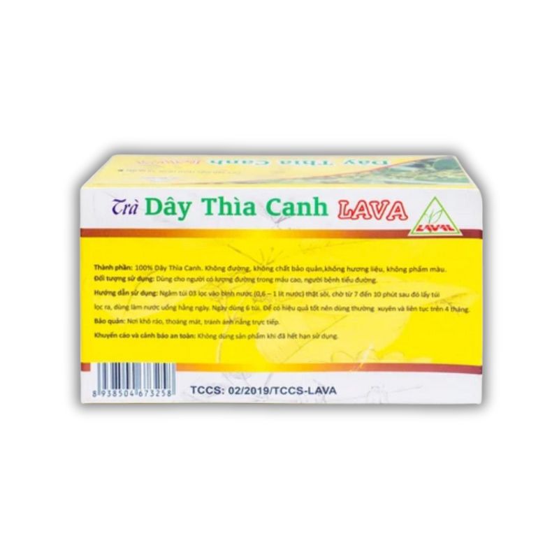 Trà Dây Thìa Canh Lava Hỗ Trợ Ổn Định Chỉ Số Đường Huyết (Hộp 30 gói x5gram)