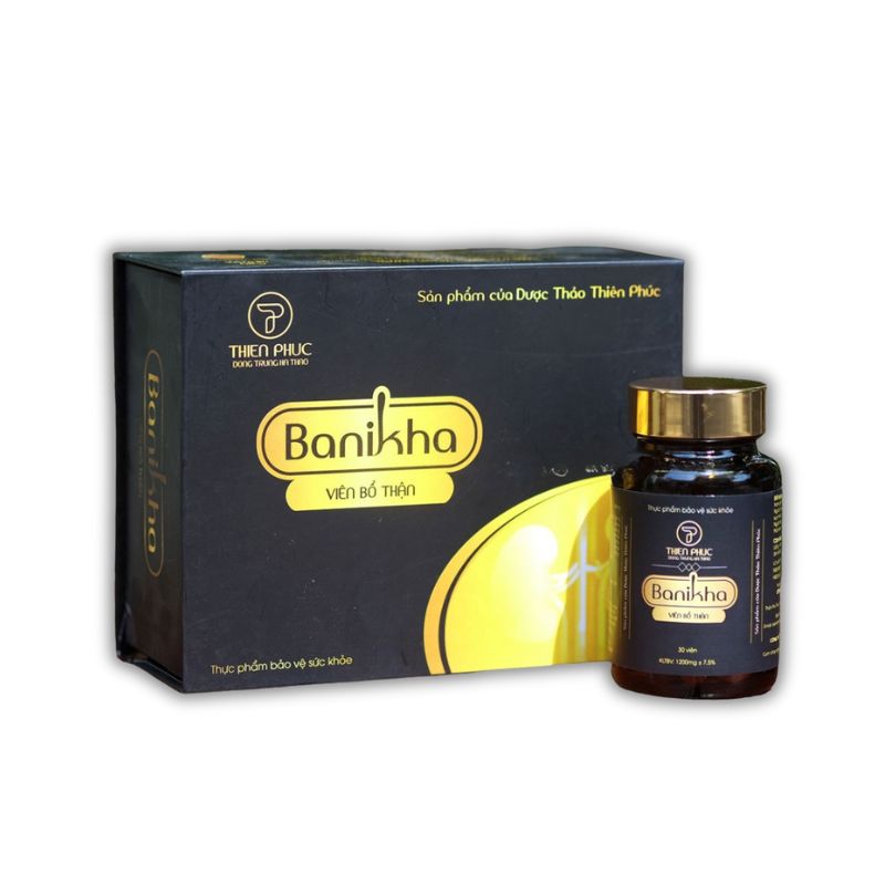 Banikha Viên Uống Đông Trung Hạ Thảo Hỗ Trợ Bổ Thận (Hộp 2 lọ x 30 viên)