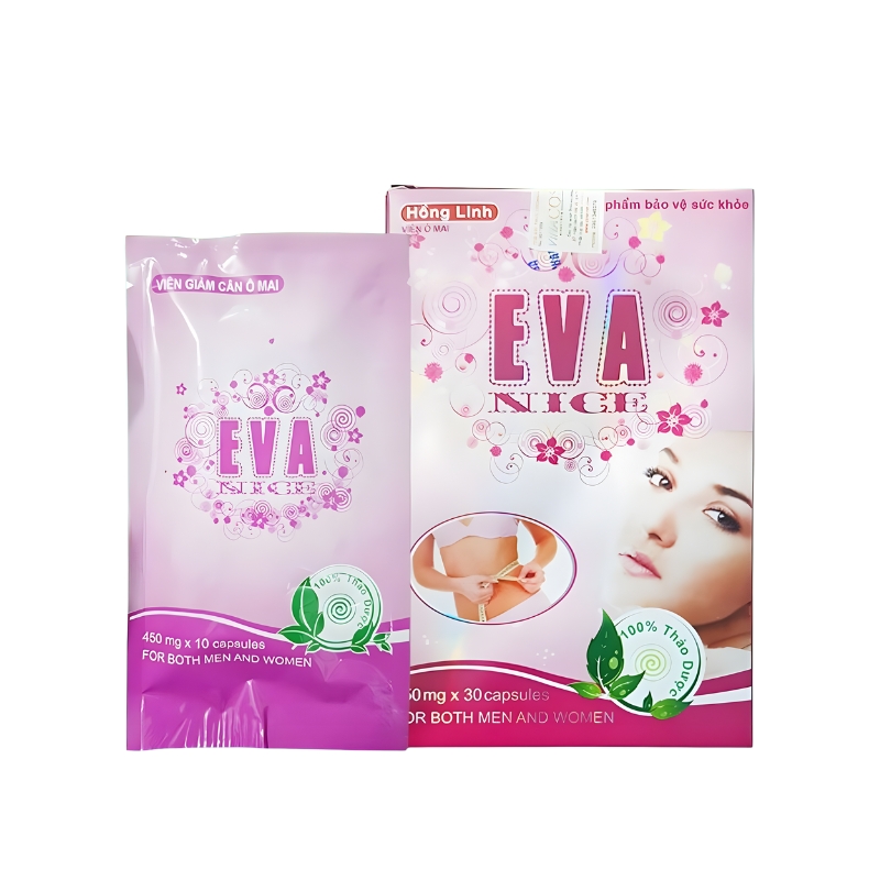 Viên uống Eva Nice Hỗ Trợ Giảm Cân, Kiểm Soát Mỡ Máu (Hộp 30 viên)