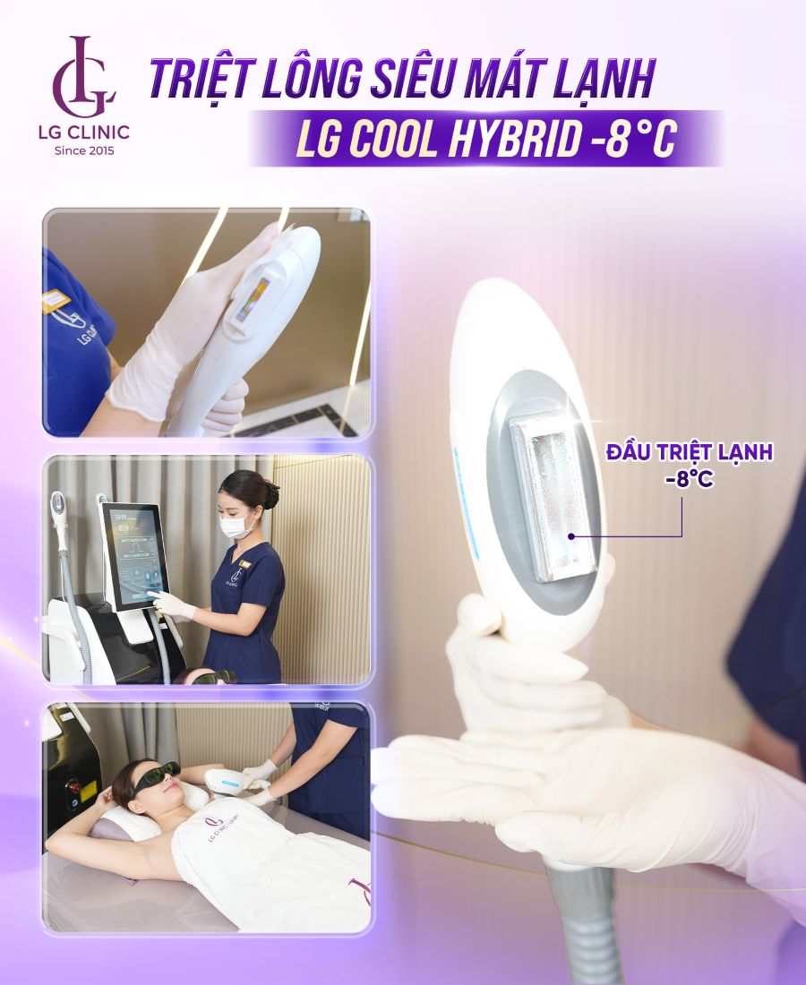 LG Cool Hybrid tích hợp hệ thống làm lạnh –8°C mang lại trải nghiệm triệt lông không đau rát cho khách hàng