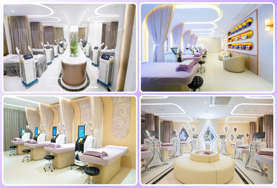 Không gian triệt lông tại LG Clinic sang trọng, riêng tư với hệ thống máy móc hiện đại