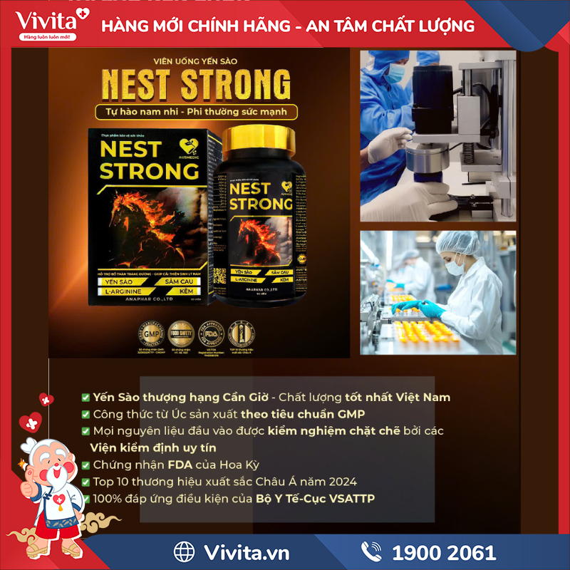 Viên uống yến sào Nest Strong có tác dụng phụ không?