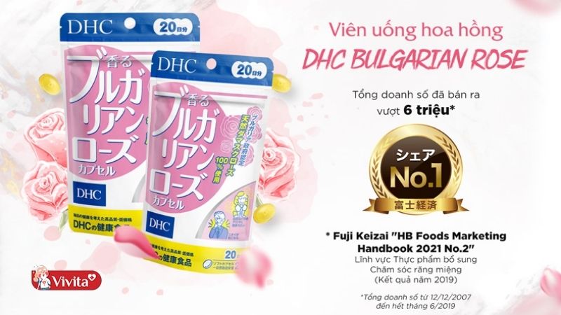 Review viên uống hoa hồng DHC có tốt không?