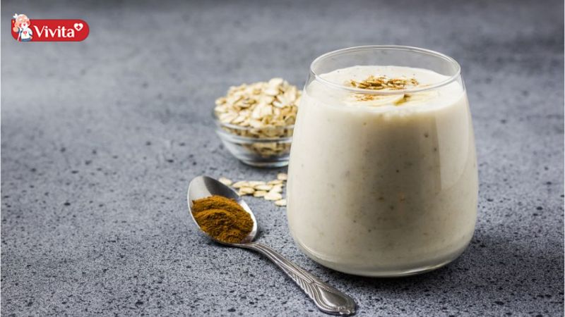 Kết hợp Táo + Yến Mạch + Quế thành món sinh tố detox thơm ngon