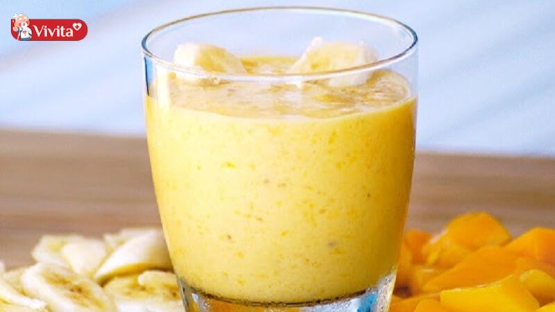 Sinh tố xoài kết hợp cùng nghệ