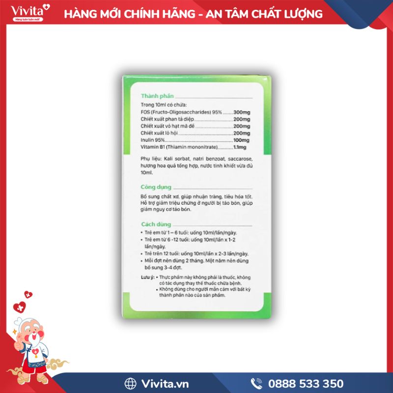 Thành phần của Chất Xơ JV