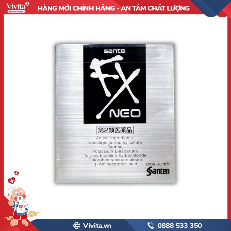 Thành phần của nước nhỏ mắt Sante