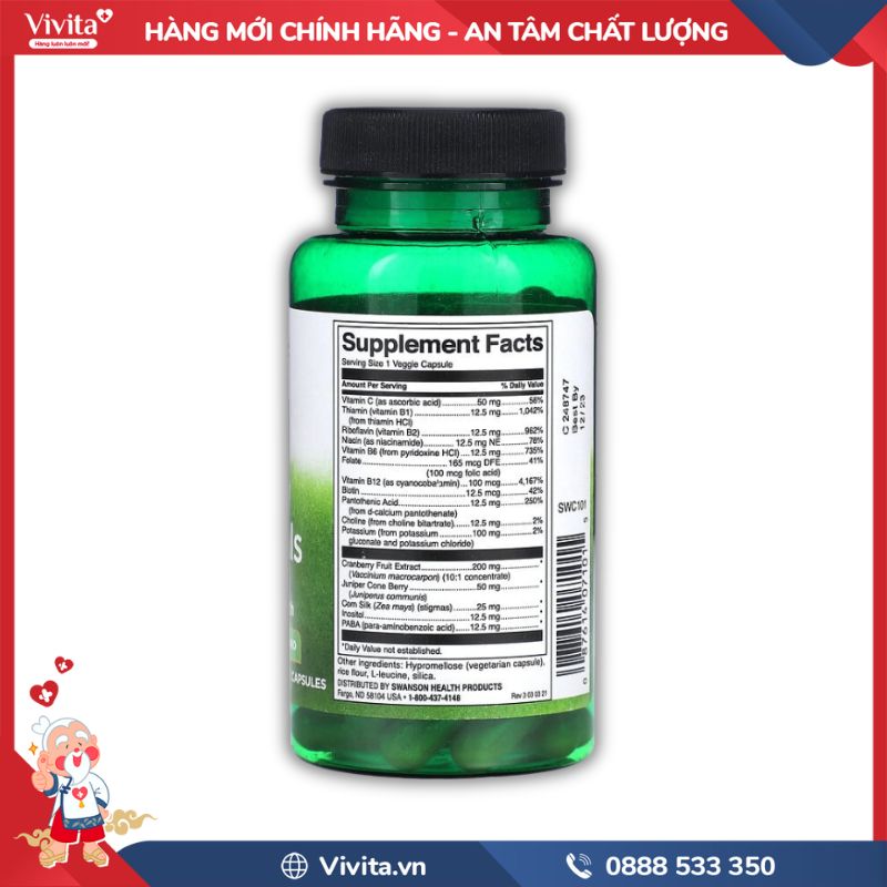 Thành phần của Swanson Kidney Essential