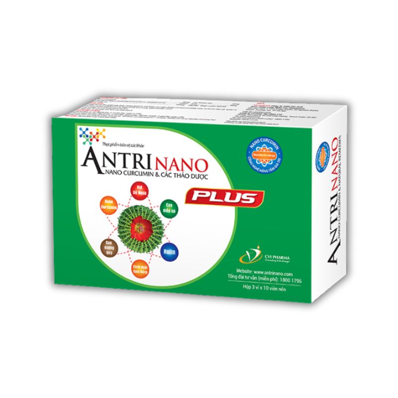 Antrinano Plus hỗ trợ điều trị trĩ, giảm táo bón (30 viên)