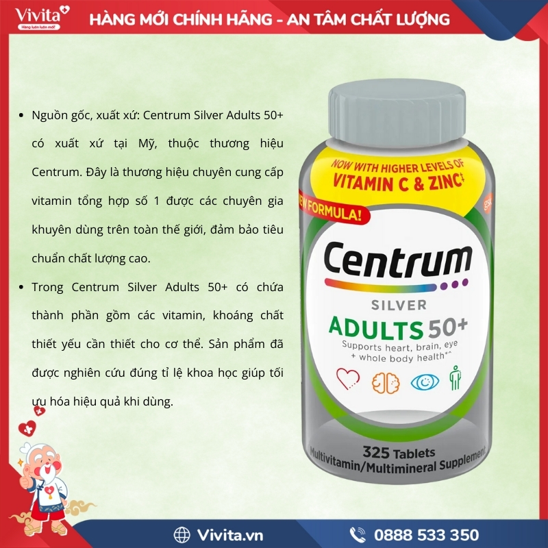 Centrum Silver Adults 50+ có tốt không?