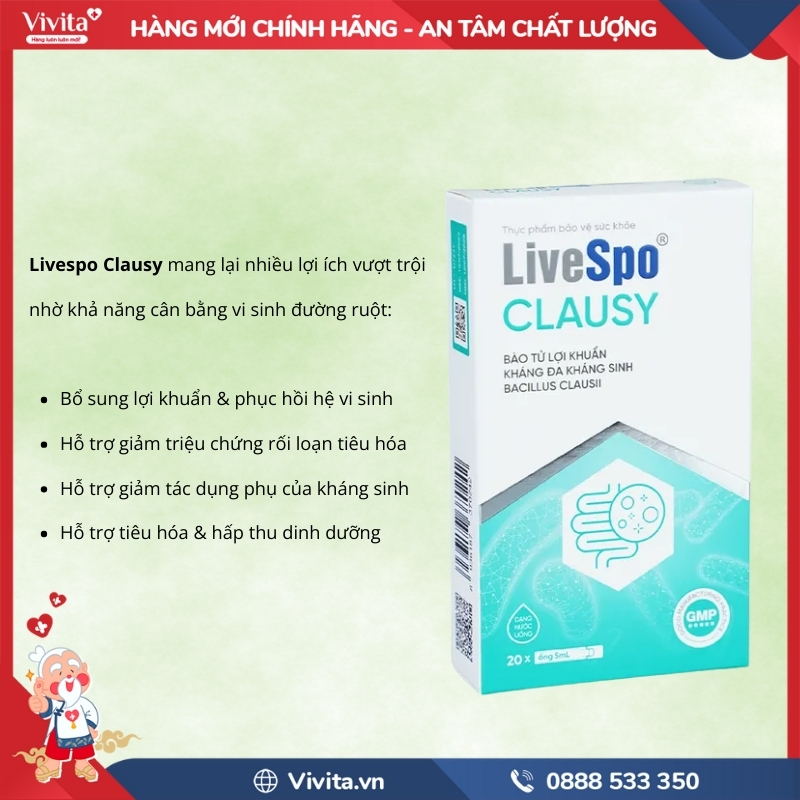 công dụng Livespo Clausy
