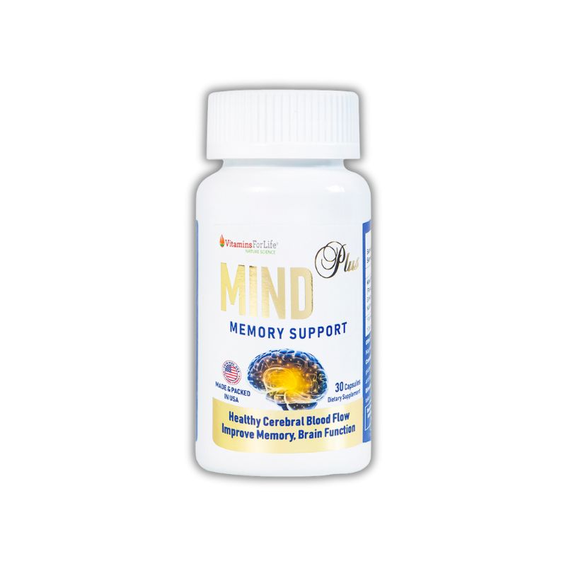 Viên uống Mind Plus Vitamins For Life của Mỹ tăng cường tuần hoàn não, cải thiện trí nhớ (30 viên)