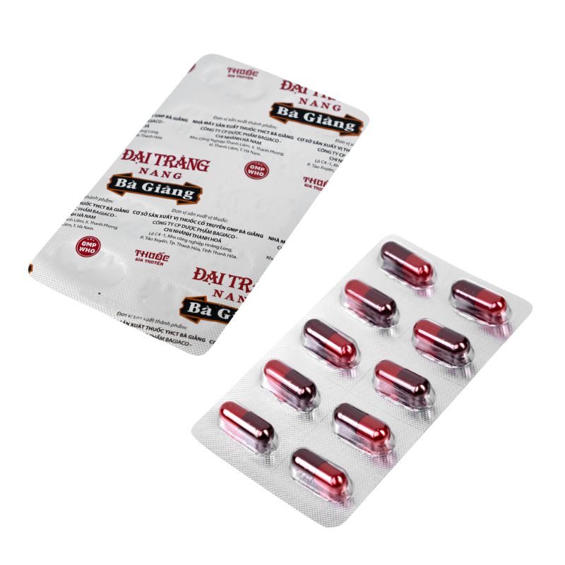 Đại tràng nang Bà Giằng điều trị viêm đại tràng co thắt, hội chứng ruột kích thích (5 vỉ x 10 viên)
