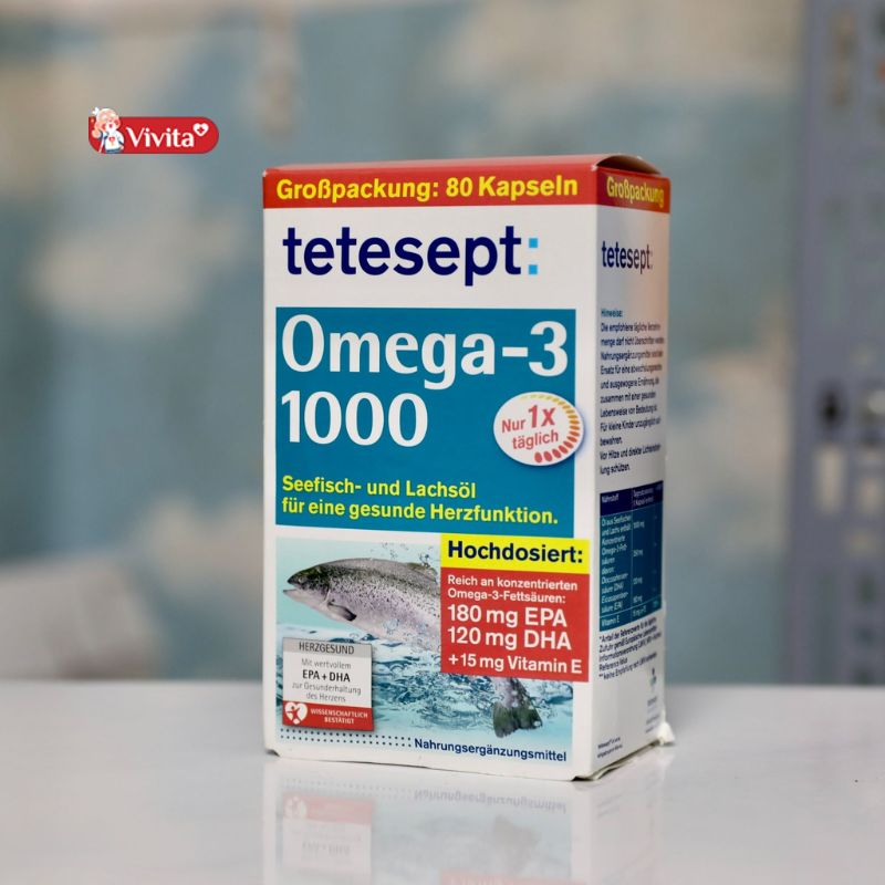 Viên uống Tetesept Omega-3 Lachsol 1000mg