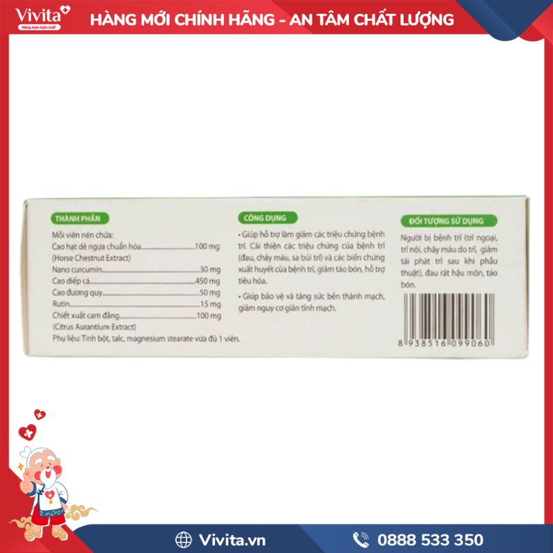 Thành phần của Antrinano