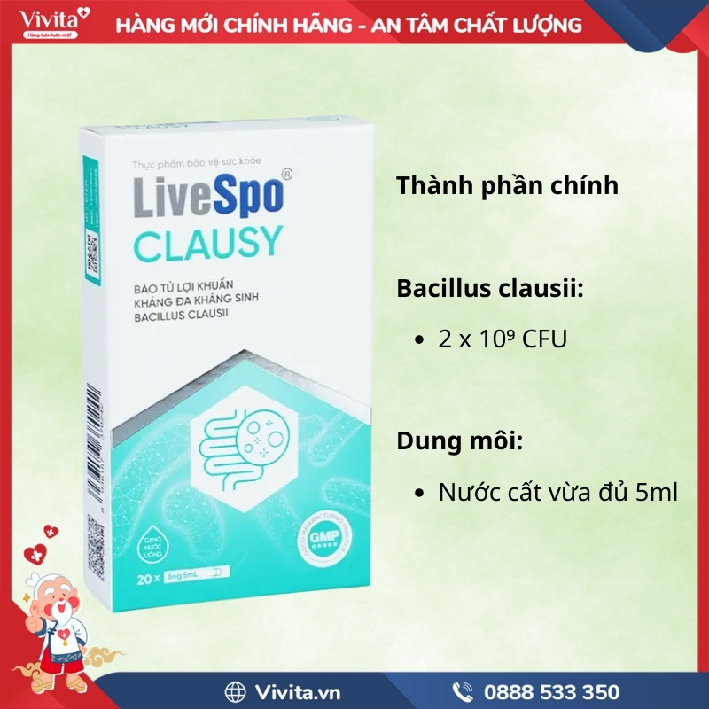 thành phần Livespo Clausy