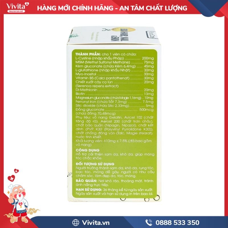 Thành phần của Bio Hair, Nail & Skin