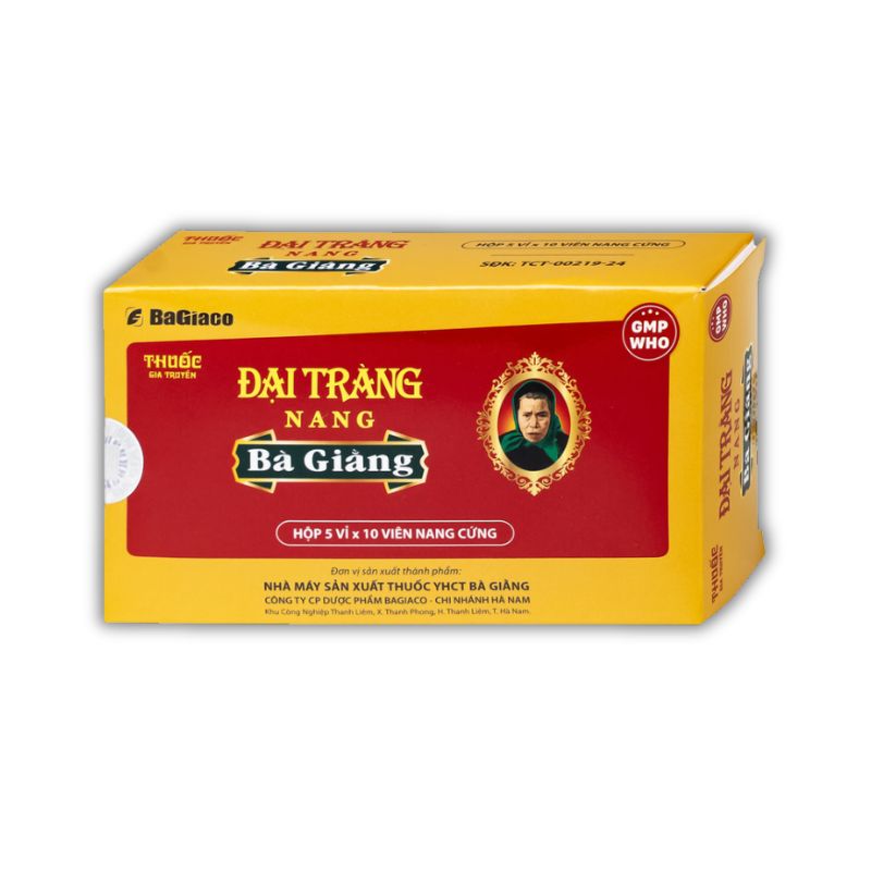 Đại tràng nang Bà Giằng điều trị viêm đại tràng co thắt, hội chứng ruột kích thích (5 vỉ x 10 viên)