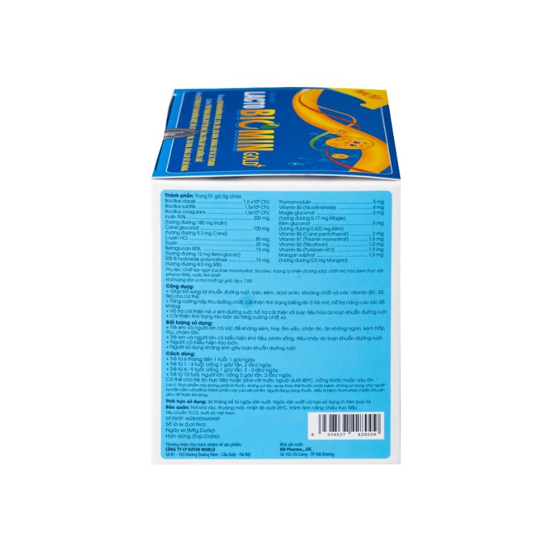 Cốm vi sinh Lacto Biomin Gold+ New Hdpharma bổ sung lợi khuẩn đường ruột (20 gói x 5g)