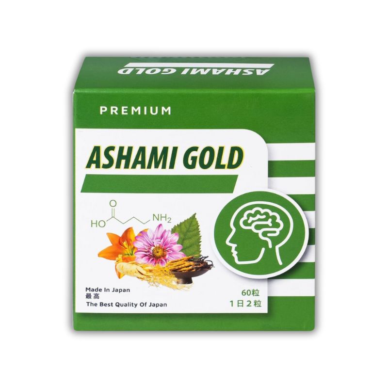 Viên uống Ashami Gold Nhật Bản hỗ trợ cải thiện tình trạng lo âu, cải thiện giấc ngủ (60 viên)