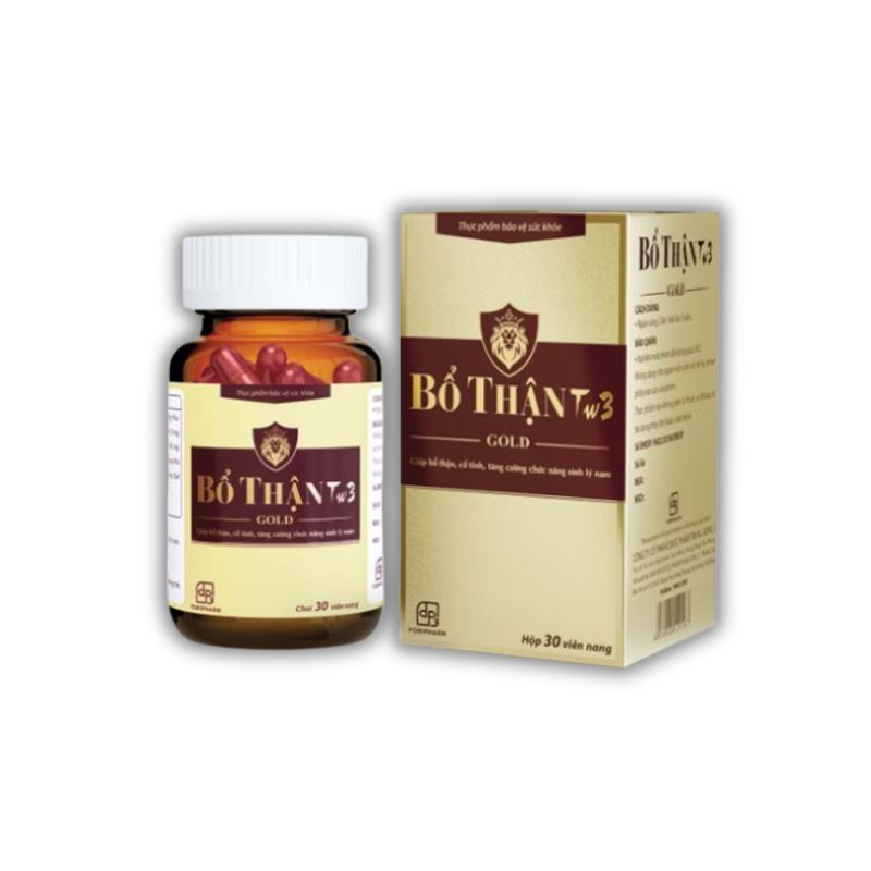 Bổ Thận Tw3 Gold Viên Uống Hỗ Trợ Bổ Thận, Tăng Cường Chức Năng Sinh Lý Nam, Hỗ Trợ Làm Chậm Quá  Trình Mãn Dục Ở Nam Giới (Hộp 30 viên)