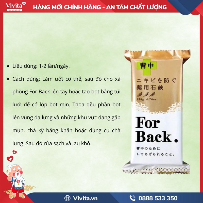 Cách dùng Xà Phòng For Back