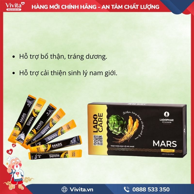 Công dụng LADOPHAR LADO CARE MARS