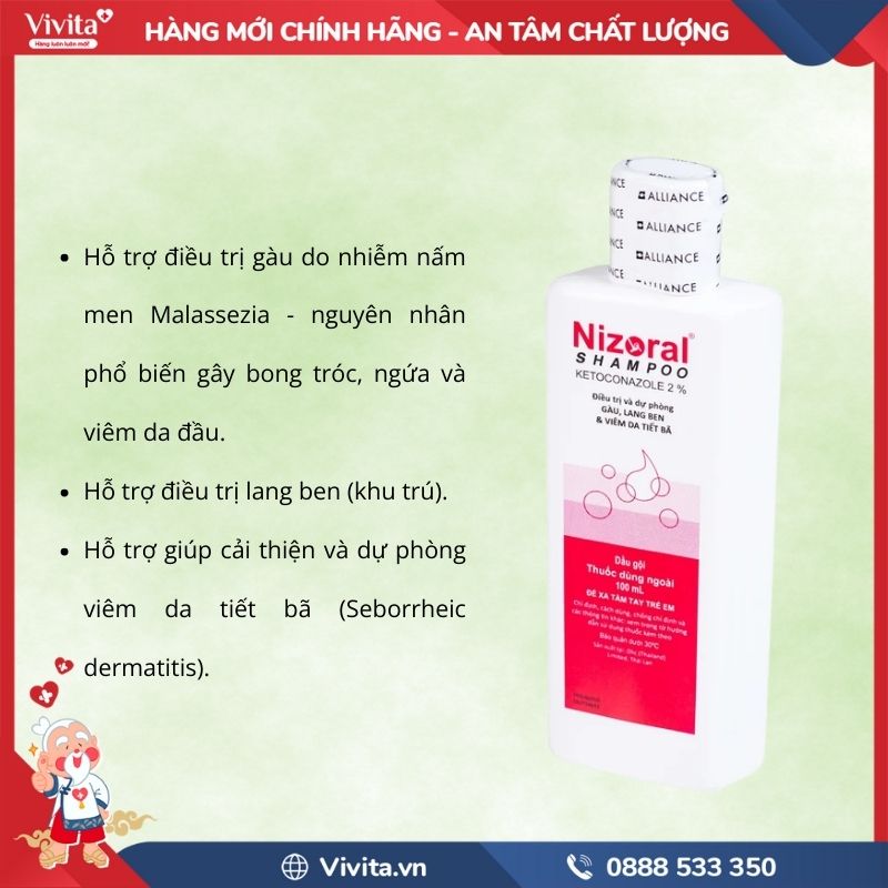 Công dụng Nizoral Shampoo