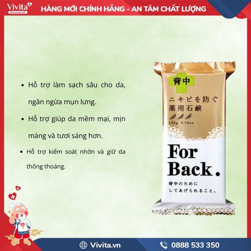 Công dụng Xà Phòng For Back