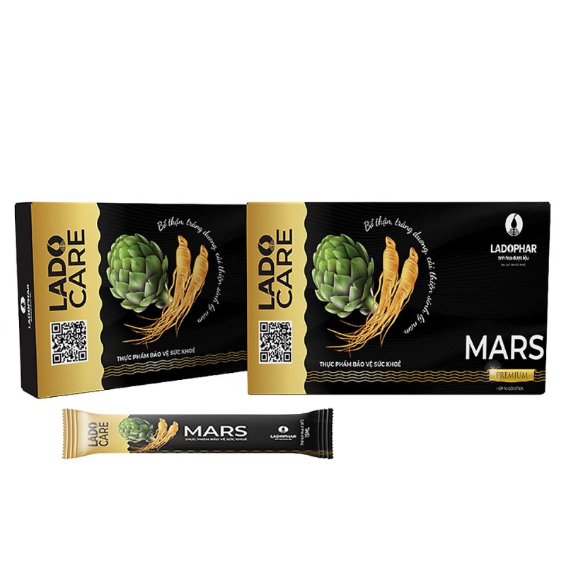 Bột LADO CARE MARS LADOPHAR hỗ trợ bổ thận, tráng dương và cải thiện sinh lý nam giới (10 gói)